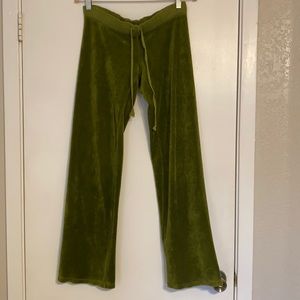 Juicy Couture Green Velvet Pant